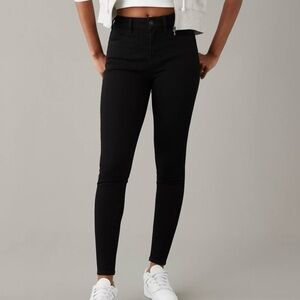 American Eagle The Dream Jean Hi Rise Jegging 8 Short Black Denim